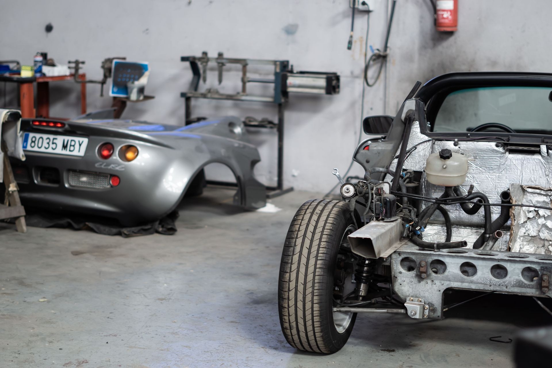 Restauración coche Lotus en Castellon 